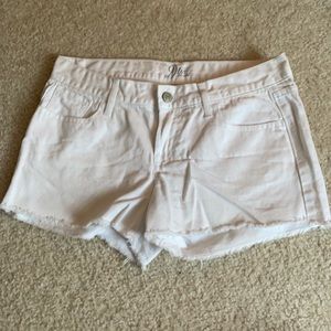 Old navy white frayed shorts